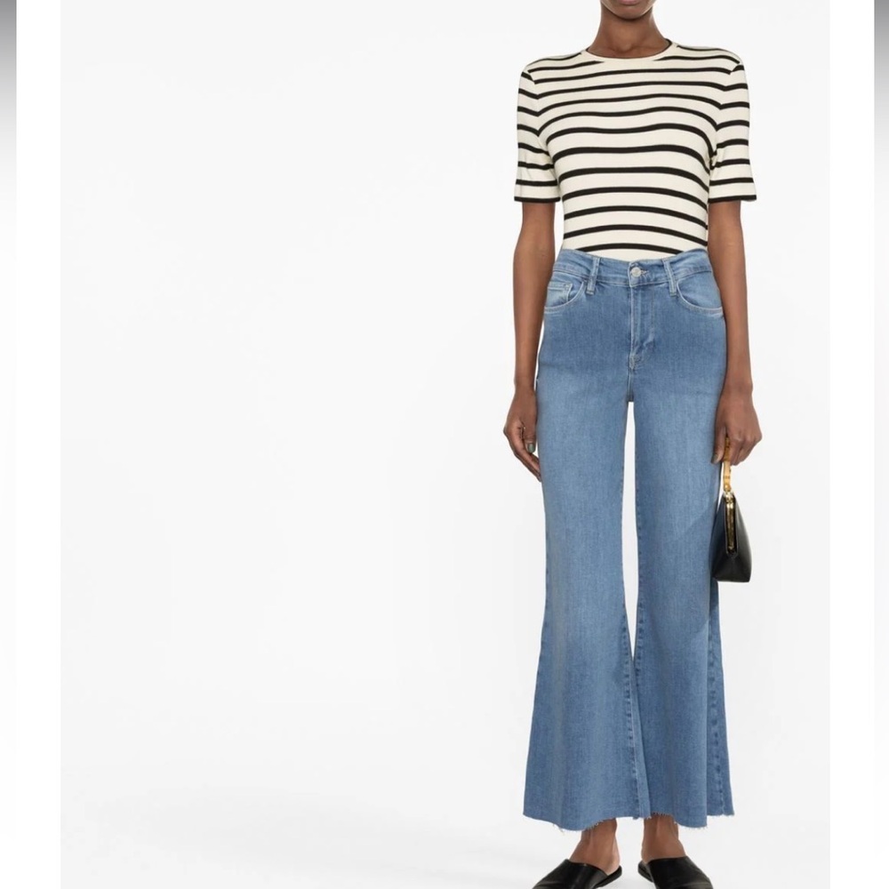 FRAME Le Palazzo Crop high-waisted jeans - Picture 2 of 13
